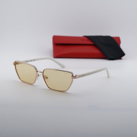 Guess GU00106 21E Cat Eye Sunglasses – White/Gold/Brown main image 13